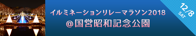 イルミネーションリレーマラソン2018 in 国営昭和記念公園